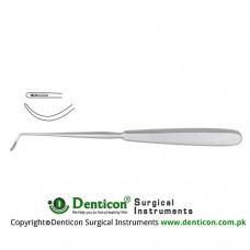 Deschamps Ligature Needle Blunt for Left Hand Stainless Steel, 21 cm - 8 1/4"